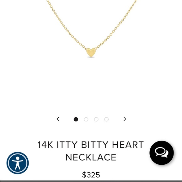 Zoe Chicco itty bitty heart necklace - Picture 2 of 2
